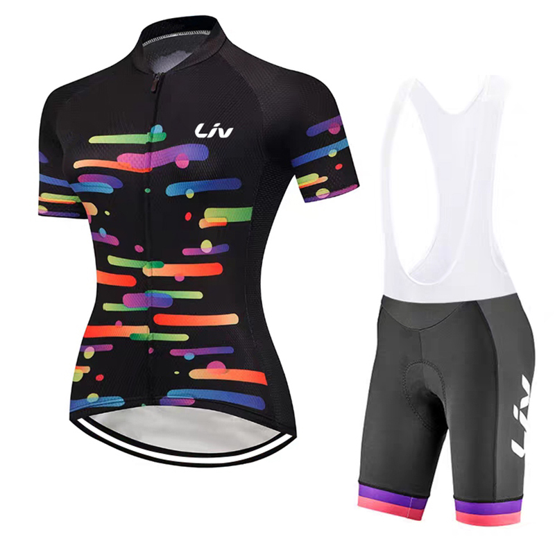 Cycling Gear Girls - Set jersey bersepeda wanita LIV untuk