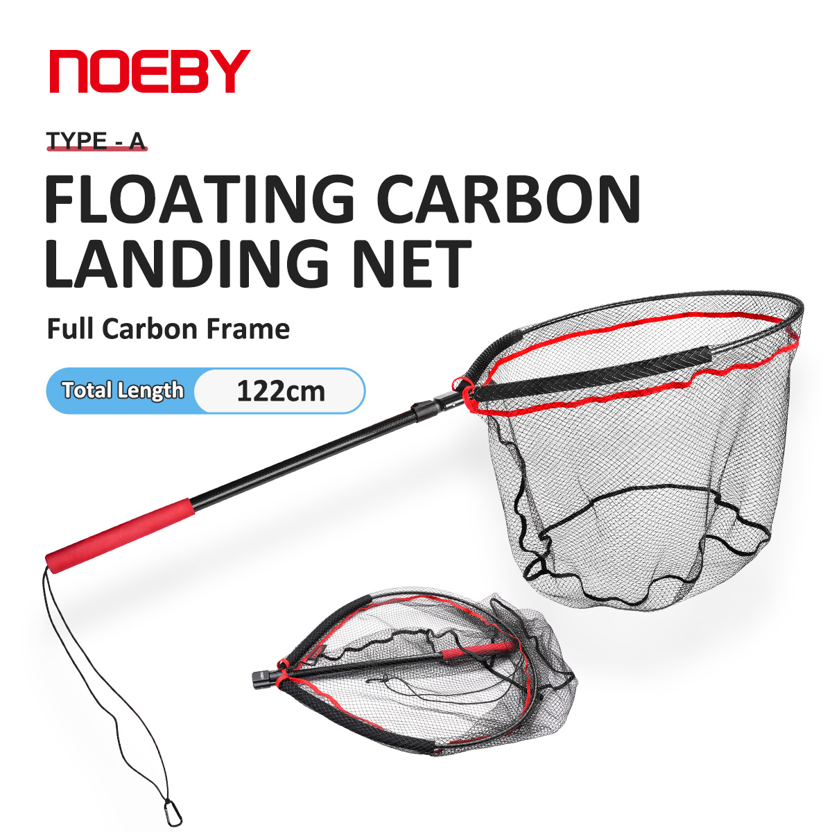 Cycling Landing Gear - NOEBY Jaring Pendaratan Lipat 60cm×50cm Gagang