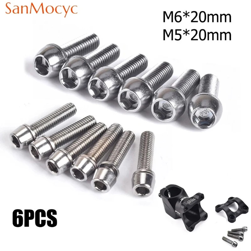 Xc Mtb Gear - Sekrup batang setang sepeda M5/M6, baja