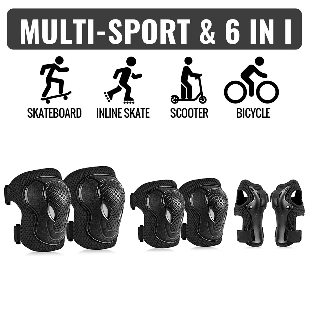 6 Buah Set Bantalan Lutut & Ba - Youth Cycling Gear ulasan dan harga