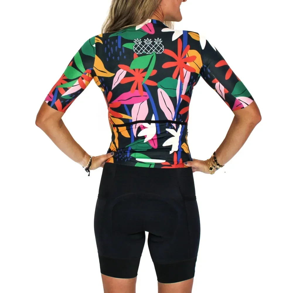 Set Jersey Bersepeda Tres Pina - Cycling Gear Girls ulasan dan harga