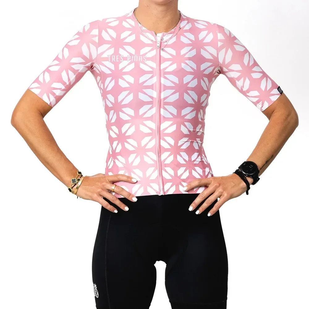 Set Jersey Bersepeda Tres Pina - Cycling Gear Girls ulasan dan harga