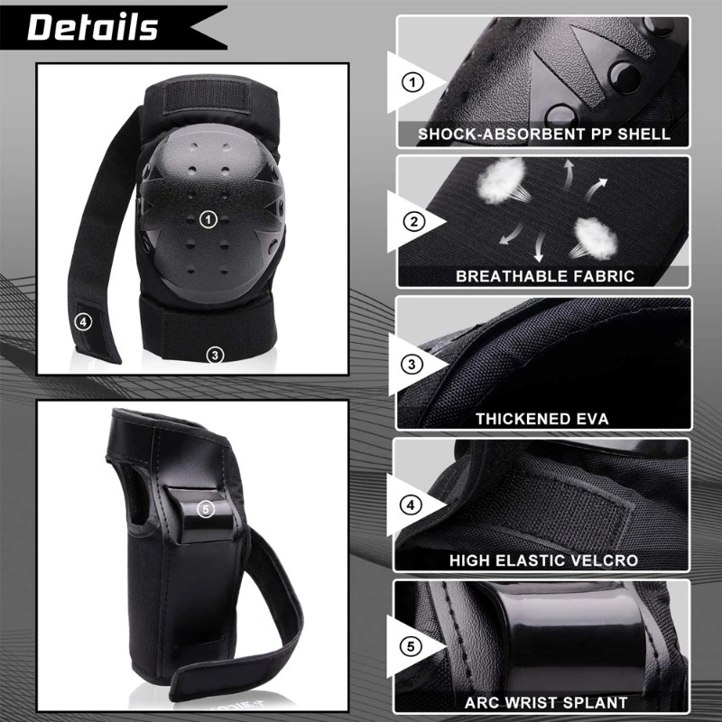 Set Pelindung Lutut Remaja Dew - Youth Cycling Gear ulasan dan harga