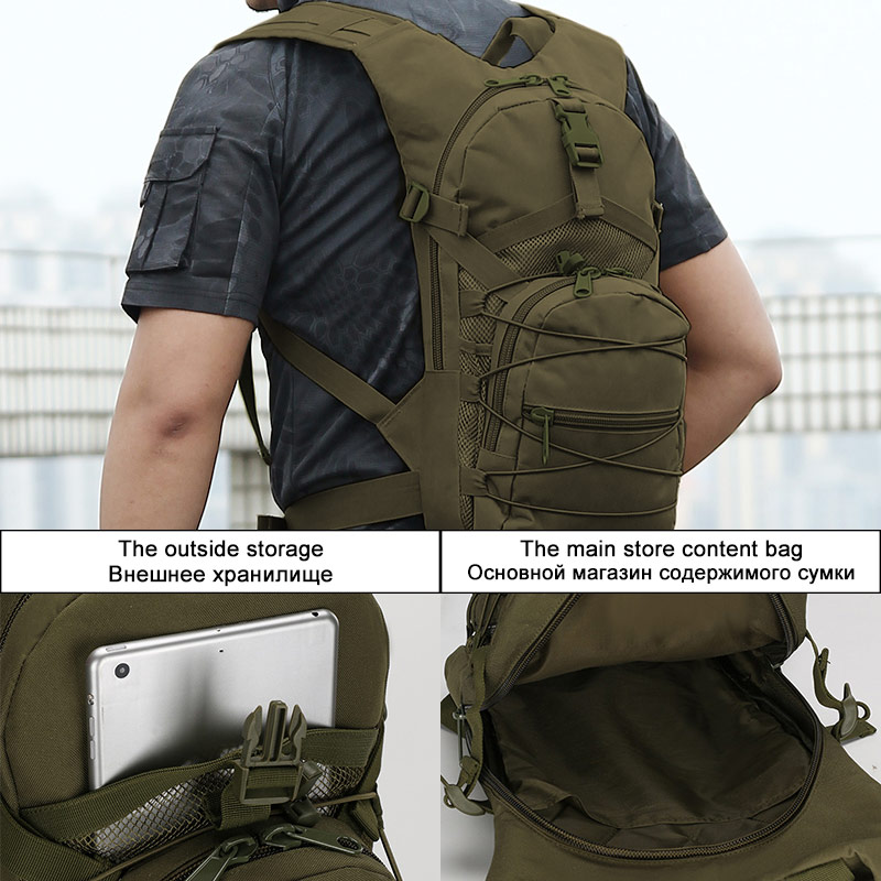 Ransel taktis Molle 15L, tas p - Cycling Gear Travel Bag ulasan dan harga